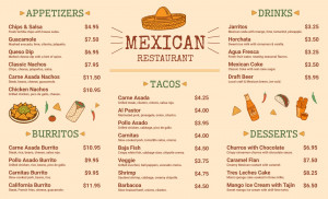 drawning mexican restaurant