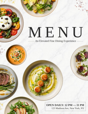Fine Dining Menu