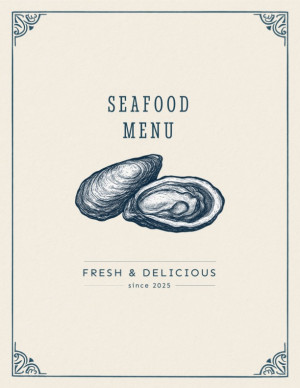 Seafood menu