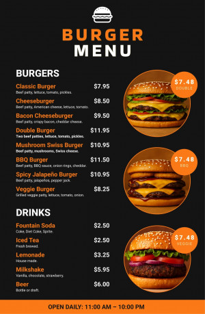 Simple Template burger